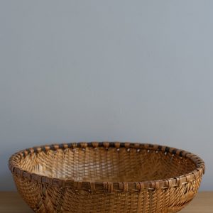 Handwoven Smoked Bamboo Colander Bowl - X-Large