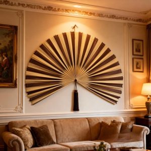 Bamboo Fan Wall Decor, Oversized Fan for Wall Hanging Decor, Fan Headboard, Large Wall Decor, Handmade Gift